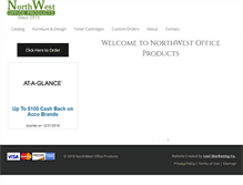 Tablet Screenshot of northwestofficeproducts.com
